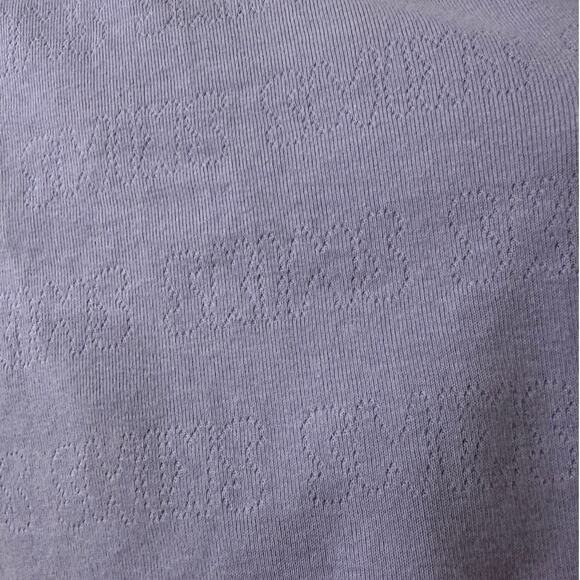 SKIMS Logo Pointelle LS Cropped Cardigan Top in Lavender Purple, size L - Picture 7 of 10